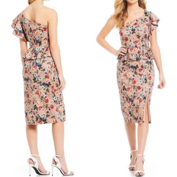 GIANNI BINI Off-Shoulder Ruffle Dress - Picture 1 of 9